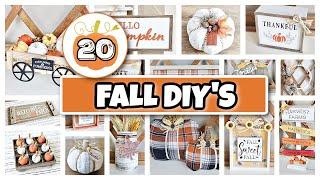 20 *MUST SEE** Fall DIY'S | Easy High-End Fall Home Decor DIY's | Fall 2023