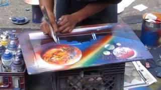 AMAZING San Francisco Spray Paint Artist