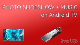 Photo slideshow with music app for Android TV/Google TV