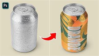 Create a Mini Soda Can Mockup in Photoshop Like a Pro!