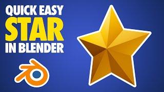 Blender 3D Star Tutorial - Quick and Easy Modeling Tutorial