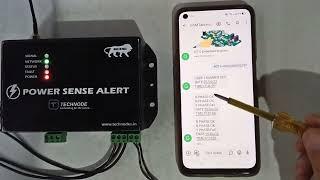 Technode 3 Phase Power Failure SMS Alert System (Call & SMS)