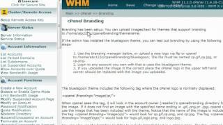 WHM Using cPanel Branding - www.planethippo.com