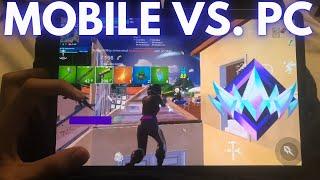 20 Minutes Of DOMINATING PC Players In UNREAL Ranked (Fortnite Mobile)