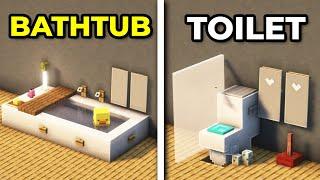 MINECRAFT: 10 Modern Bathroom Ideas And Hacks!