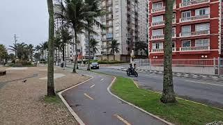 AO VIVO, acompanhe o tempo na Praia Grande nessa Sabado de frio e vento na Praia.