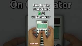  Playing Snake game on calculator  [official video] #shorts  #viral #casio