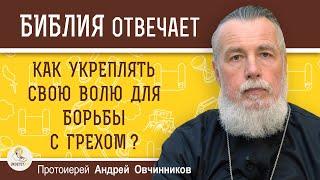 КАК УКРЕПЛЯТЬ СВОЮ ВОЛЮ ДЛЯ БОРЬБЫ С ГРЕХОМ ?  Протоиерей Андрей Овчинников