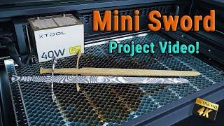 Mini Sized Sword Project #xtool #monportlaser #project #diy #fun #laserengraving #laser