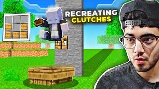 Recreating Epic Minecraft Manhunt Clutches ft- @YesSmartyPie