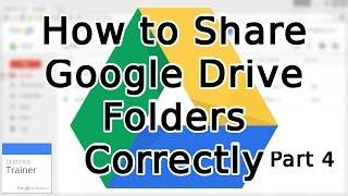 Tutorial: How to Share Google Drive Folders and Share Permissions (2015)