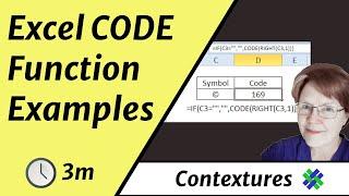 Get Character Number With Excel CODE Function