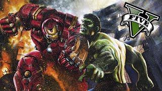 GTA V PC MODS - DUELO IRON MAN HULKBUSTER VS HULK - ElChurches