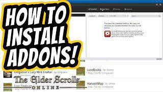 How to install ESO Addons! SIMPLE! & EASY! - Elder Scrolls Online Guide