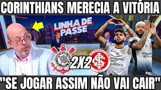 CORINTHIANS 2X2 INTERNACIONAL! MÍDIA ELOGIA ATUAÇÃO DO TIMÃO E ACREDITA NA RECUPERAÇÃO