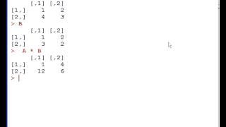R tutorial : Matrix Multplication