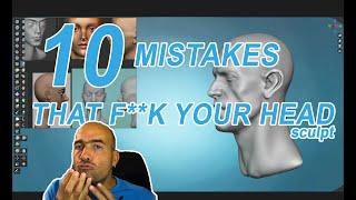 10 Most common head sculpting mistakes that even experienced artists make