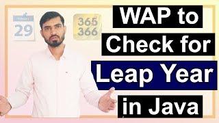 Program to Check for Leap Year in Java by Deepak