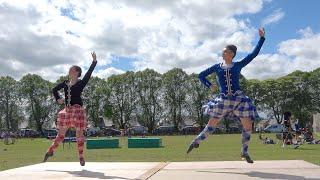 Michelle Gordon in the Highland Fling dance competition at Oldmeldrum Highland Games in 2022