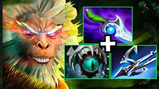 Diffusal Blade Monkey King 36Kills Brutal Burst Harpoon + Skadi Carry Dota 2