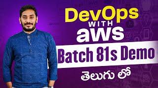 DevOps With AWS - Batch 81S DEMO in Telugu | @JoinDevOps-siva | Best DevOps Training in Telugu 2024