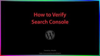 How to Verify a WordPress Site With Google Search Console