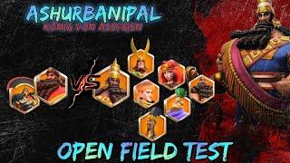 Rise of Kingdoms ~ Ashurbanipal Open Field Test vs. Sargon/Scipio