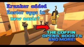 #krunker added Easter Eggs in new Oasis? Coffin opens and more!