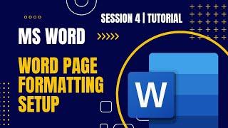 Page Formatting In Ms Word |Page Setup In Ms Word | Ms Word Me Page Formatting Kaise Kare Urdu/Hindi