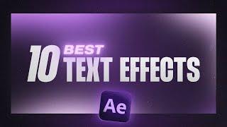 10 Text Animations You Need To Know (After Effects Tutorial)
