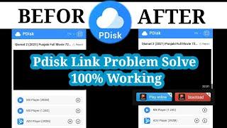 Pdisk link not opening | videos not playing and dawn loading | problem Solve 100 working