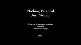 Alexey Sysoev -- "Nothing Personal. Just Melody" (2021)