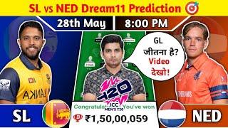 SL vs NED Dream11 Prediction, SL vs NED Dream11 Team, SL vs NED World Cup WarmUp T20 Dream11 Team