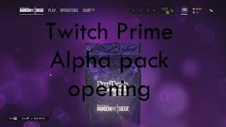 New! Twitch Prime alpha pack opening! - Rainbow Six Siege