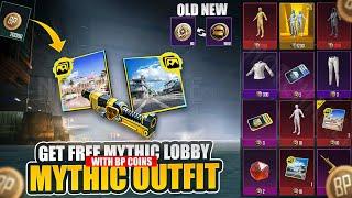 Wow  Get Free Mythic Lobby And Mythic Outfit With Bp Coins In 3.2 Update | New Coins | Pubg Mobile