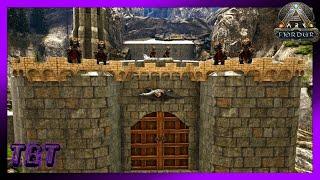 Installing the Main Gates on Helm's Deep!  ARK Fjordur Let's Play Ep. 51