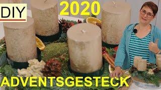 Adventsgestecke im Trend 2020 | Adventskranz in Zinkwanne selber machen | Weihnachtsgestecke Trend