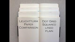 Leuchtturm Paper Comparison- { Dot Grid, Squared, Lined, Plain }