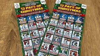  NEW 12 Pays of Christmas Scratch Cards  #scratchcards #newscratchcards