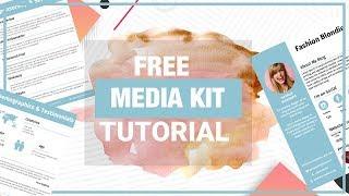 HOW TO CREATE MEDIA KIT FOR INFLUENCERS (FREE MEDIA KIT & TUTORIAL)