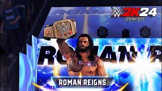 Roman Reigns WWE 2K24 CONCEPT Entrance w/Undisputed Universal Championship (WWE 2K Mods)️