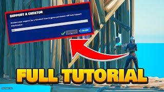 How to get a SUPPORT A CREATOR CODE 2025 (No Followers Needed + MAKE MONEY)