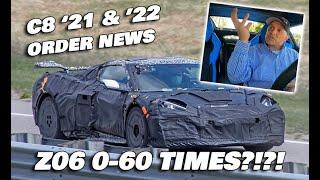 2021 CORVETTE BUILT OUT NEWS ~ 2022 START UP & C8 Z06 0-60 TIMES!