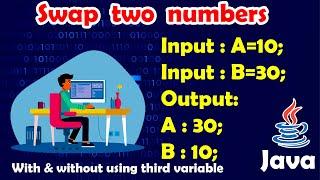 how to swap two numbers in java | interview coding | mahaprabu codes