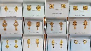 Letest gold earrings tops designs with price//gold earrings tops designs for daily use//