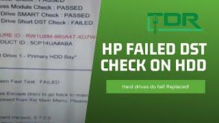 HP laptop Failed DST Check with blue screen of death