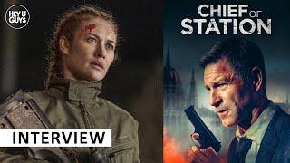 Olga Kurylenko Interview | Chief of Station | Aaron Eckhart & Alex Pettyfer | Spy Thriller Film