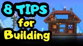 8 TIPS to Improve YOUR BUILDS  in Terraria 1.4!