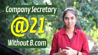 Completed Company Secretary at 21Years without B.com Degree| CS Preethi AL x CS Alok