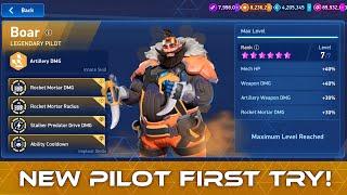 New Legendary Pilot for Rocket Mortar | Game Over  Mech Arena